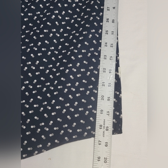 Julian & Mark Men's Size XL Ryan Geo Dot Print Long Sleeve Button Up Navy Shirt - Picture 7 of 13